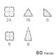 Geometrijski Oblici, 60 Delova Geometrijski Oblici, 60 Delova