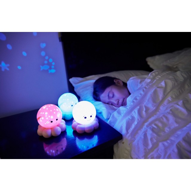 Noćna Led Lampa - Svetlucava Hobotnica Okto Za Putovanja, Pink Noćna Led Lampa - Svetlucava Hobotnica Okto Za Putovanja, Pink