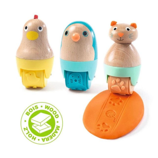 Set Od Tri Pečata Za Igru Sa Plastelinom