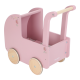 Drvena kolica za lutke - roze Drvena kolica za lutke u roze boji.