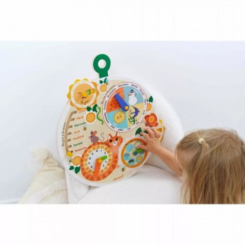 Interaktivni drveni kalendar vremena