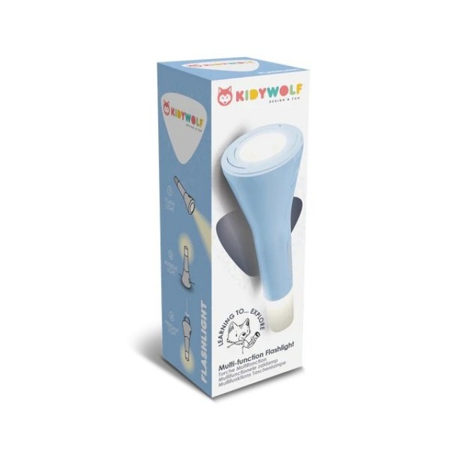 Kidywolf Baterijska Lampa Za Decu - Kidyflashlight 3U1, Flashlight Blue Kidywolf Baterijska Lampa Za Decu - Kidyflashlight 3U1, Flashlight Blue