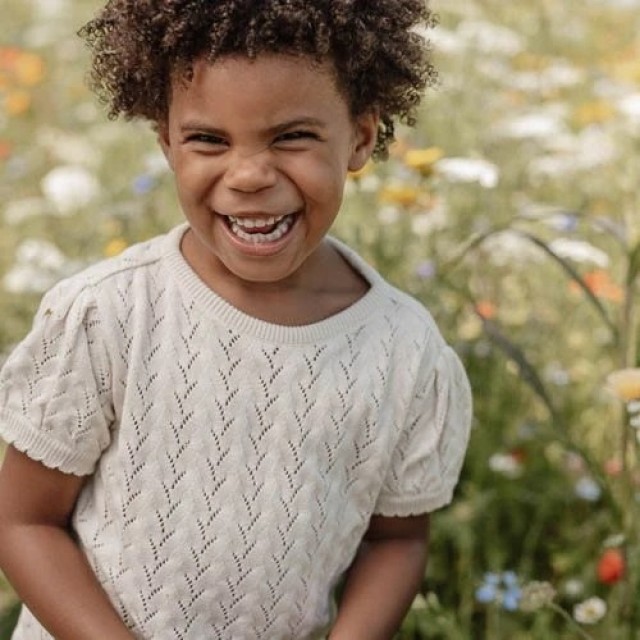 Pletena Majica, Bež - Fairy Garden