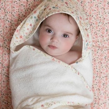 Peškir sa kapuljačom - Fairy Garden, 100 x 100 cm