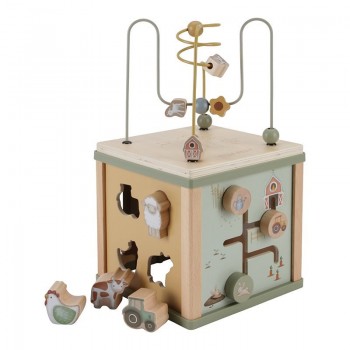 Drvena kocka sa aktivnostima - Little Farm Drvena kocka sa aktivnostima - Little Farm