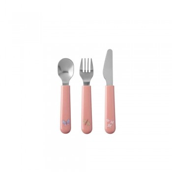 Dečiji pribor za jelo, 3 kom - Flowers & Butterflies