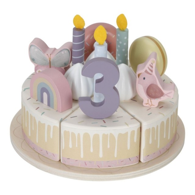 Drvena Rođendanska Torta, Pink Drvena Rođendanska Torta, Pink
