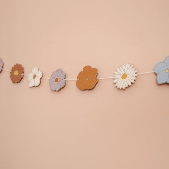 Kartonska Girlanda - Vintage Little Flowers