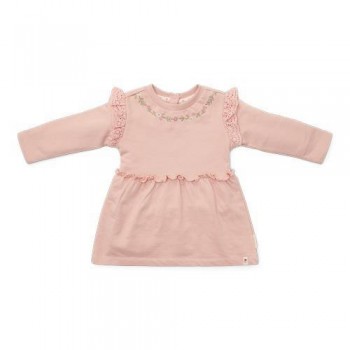 Haljina dugih rukava sa karnerima - Soft Rose, Little Farm Haljina dugih rukava sa karnerima - Soft Rose, Little Farm
