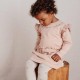 Haljina Dugih Rukava Sa Karnerima - Soft Rose, Little Farm