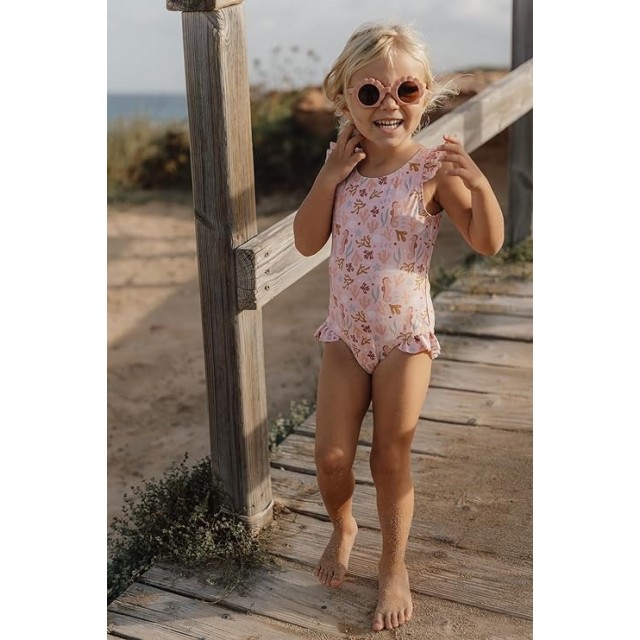 Kupaći, Jednodelni, Sa Volanima - Ocean Dreams Pink