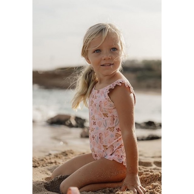 Kupaći, Jednodelni, Sa Volanima - Ocean Dreams Pink