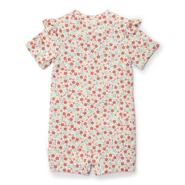 Kupaći, jednodelni, kratak rukav - Sunny Flowers