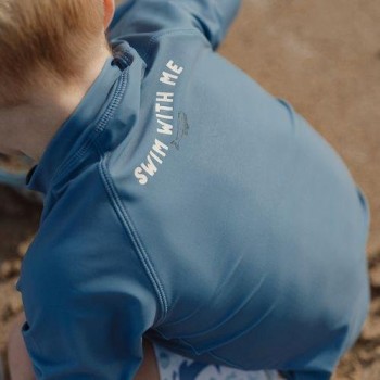 Kupaći majica, dug rukav - Blue Whale