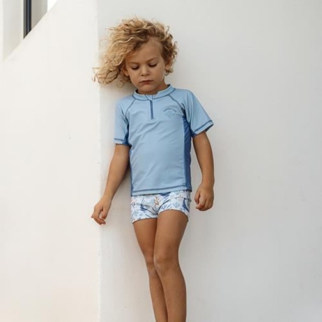 Kupaći Majica, Kratak Rukav - Blue Whale Kupaći Majica, Kratak Rukav - Blue Whale