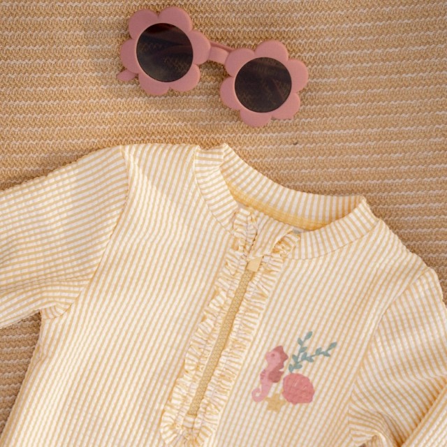 Kupaći, jednodelni, dug rukav - Yellow, Ocean Treasures Kupaći, jednodelni, dug rukav - Yellow, Ocean Treasures