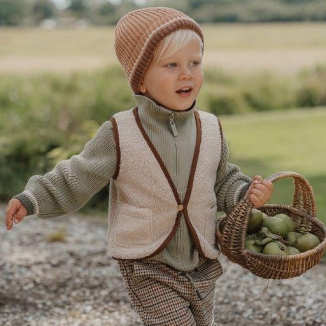 Prsluk Sa Dva Lica, Braon - Little Farm