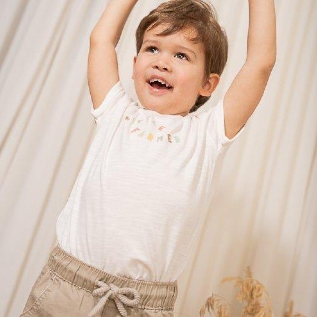 Majica Kratak Rukav, Bela - Little Farm