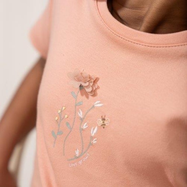 Majica Kratak Rukav, Pink - Little Farm