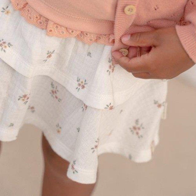 Suknja, Muslin, Bela - Little Farm