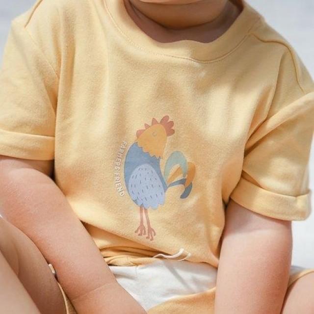 Majica Kratak Rukav, Žuta - Little Farm