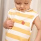 Singlet Majica Bez Rukava, Sunny Yellow Stripes - Little Farm Singlet Majica Bez Rukava, Sunny Yellow Stripes - Little Farm