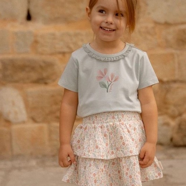 Suknja Sa Karnerima, Bela - Fairy Garden Suknja Sa Karnerima, Bela - Fairy Garden