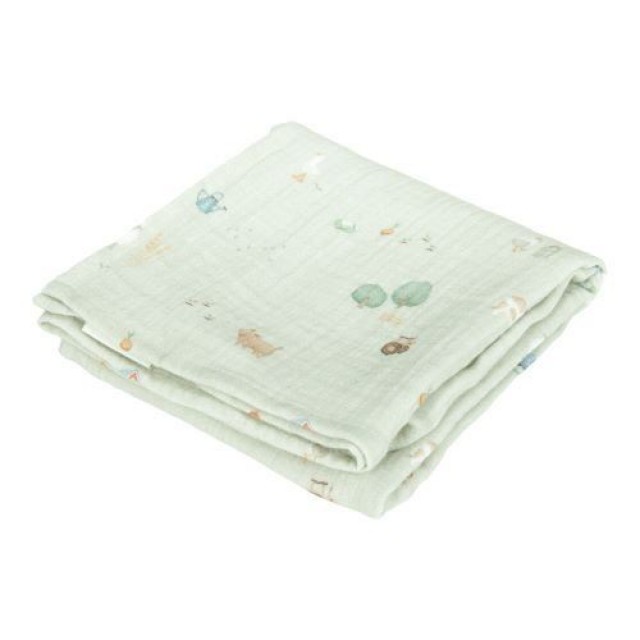 Pelene Muslin 70 X 70 - Little Farm Pelene Muslin 70 X 70 - Little Farm
