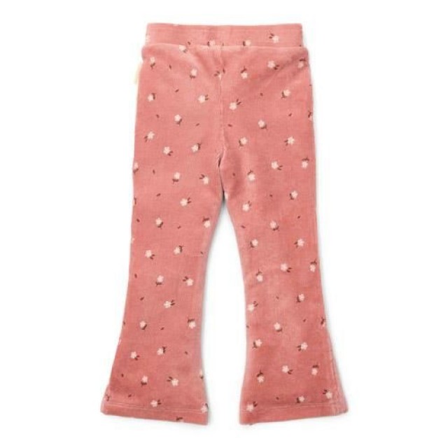 Pantalone Zvoncare - Warm Rose Flowers, Little Farm Pantalone Zvoncare - Warm Rose Flowers, Little Farm