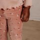 Pantalone Zvoncare - Warm Rose Flowers, Little Farm Pantalone Zvoncare - Warm Rose Flowers, Little Farm