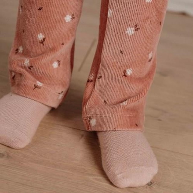 Pantalone Zvoncare - Warm Rose Flowers, Little Farm Pantalone Zvoncare - Warm Rose Flowers, Little Farm