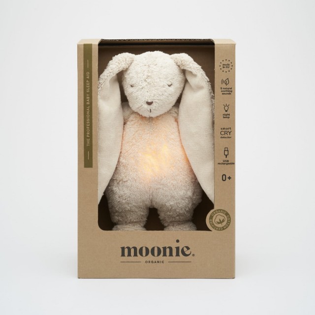 Moonie 2.0 Organic - Zeka Sand sa lampicom i umirujućim zvucima