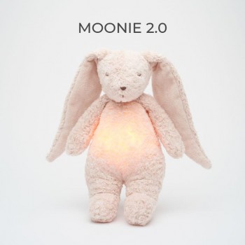 Moonie 2.0 Organic - Zeka Rose sa lampicom i umirujućim zvucima