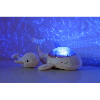 Projektor i Mekana zvučna igračka - Porodica kitova, beli