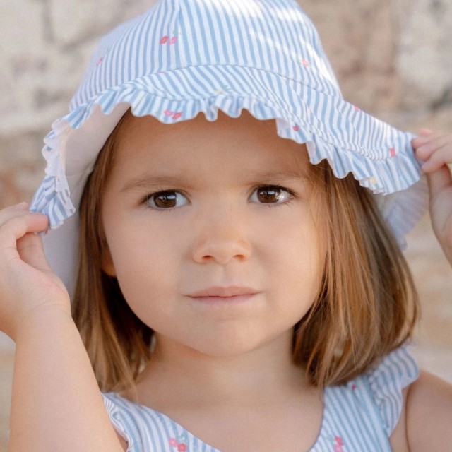 Kapa za sunce sa dva lica - Plava, Sunny Flowers