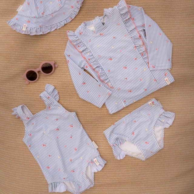 Kapa za sunce sa dva lica - Plava, Sunny Flowers