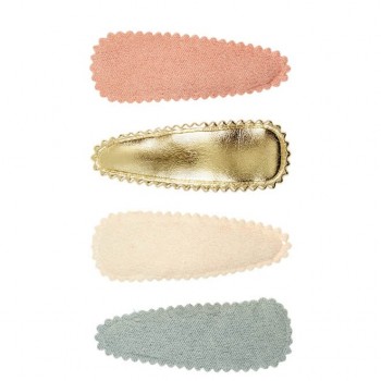 Set od četiri šnalice za kosu Hannah, pastel