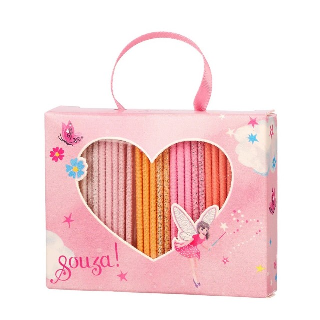 Poklon Kutija Od 25 Gumica Za Kosu, Cloe Roze Poklon Kutija Od 25 Gumica Za Kosu, Cloe Roze