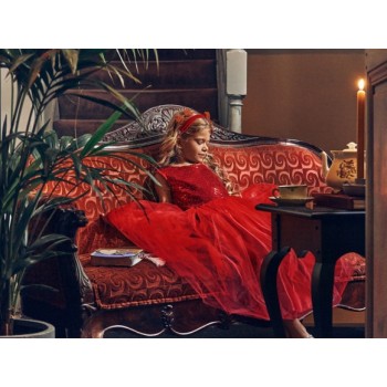 Set od dve mašnice Cynthia, crvene Set od dve mašnice Cynthia, crvene