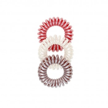 Set od tri spiralne gumice za kosu Tessa