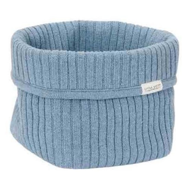 Korpa Okruga Za Skladištenje - Pure Denim Blue, 15 X 15 X 15 Cm Korpa Okruga Za Skladištenje - Pure Denim Blue, 15 X 15 X 15 Cm
