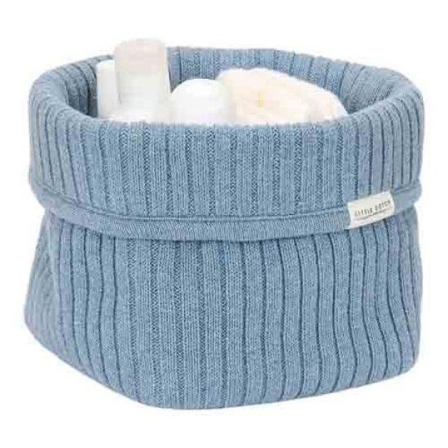 Korpa Okruga Za Skladištenje - Pure Denim Blue, 15 X 15 X 15 Cm Korpa Okruga Za Skladištenje - Pure Denim Blue, 15 X 15 X 15 Cm