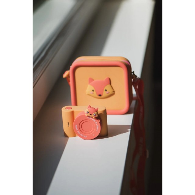 Dečija silikonska torbica u obliku lisice, baraon boje