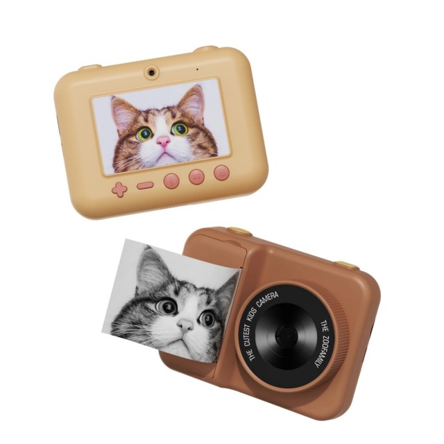 Dečiji Digitalni Fotoaparat Sa Štampom Fotografija - Zoo Print Bear
