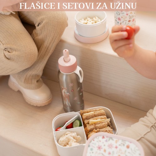 kutija za uzinu i flasice